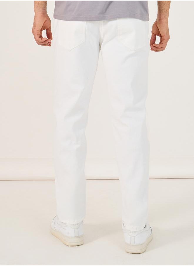 Styli Styli Cotton Stretch 5-Pocket Slim Fit Jeans  - Image 4