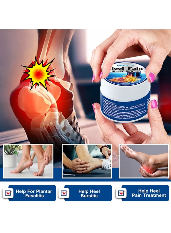 هيبستي Heel Pain Relief Ointmen, كريم لتخفيف الآلام, تخفيف آلام الكعب المستأنف بالفرشاة لتخفيف آلام الكعب، عميق لتهدئة التهاب اللفافة، 10 جرام - Image 4