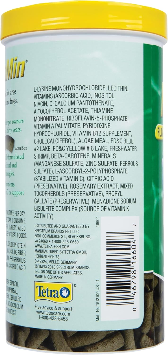 Tetra عصا طعام تيترا ريبتمين العملاقة العائمة 1023 أونصة للسلحفاة المائية الصغيرة والبرمائيات - Image 3