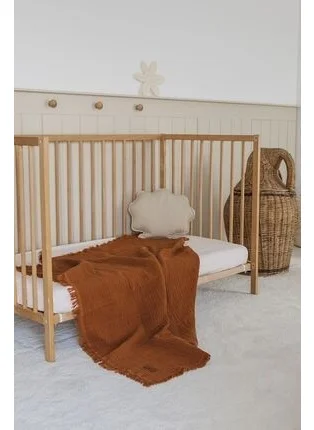 Zeypba Cinnamon Muslin 4 Layer Muslin Baby-Child Blanket 100% Cotton 110x110cm