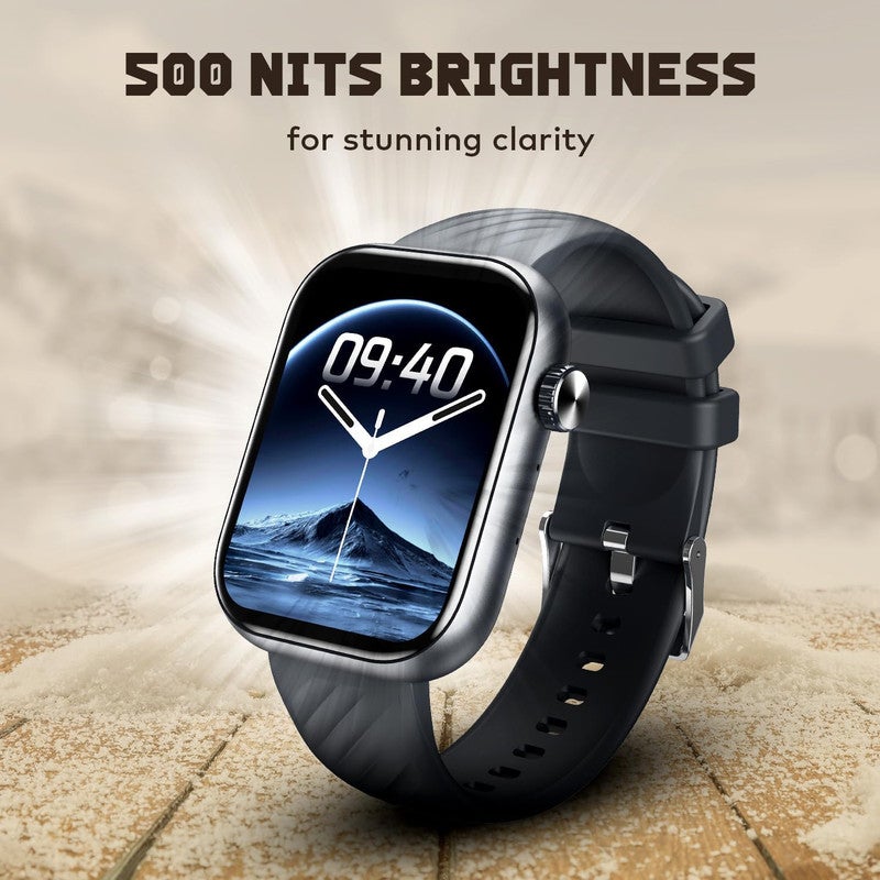 إيتيل itel O15 (2.01") LCD Display Smart Watch, 480 Nits Brightness, 7 Days Battery Life, Heart Rate & Blood Oxygen Monitoring, 12 months warrant,IP68 Waterproof with Multisport Modes (Black) black - Image 4