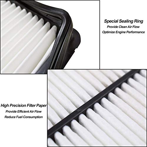 OEMASSIVE Engine Air Filter Compatible with Hyundai Elantra 2011-2012 1.8L,Hyundai Tucson 2010-2015,Kia Sportage 2011-2016 2.4L Car Air Filter Replacement 28113-2S000 CA11053A - Image 3