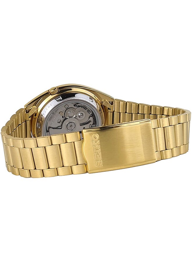 Seiko ساعة يد أوتوماتيكية للرجال من الفولاذ المقاوم للصدأ على شكل دائري أنالوج SNXL72K1 - 37 مم - Image 3