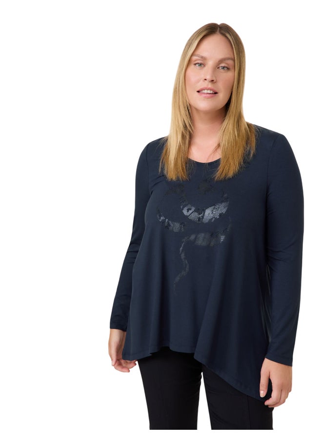 Samoon Flared Long Sleeve T-Shirt  - Image 1