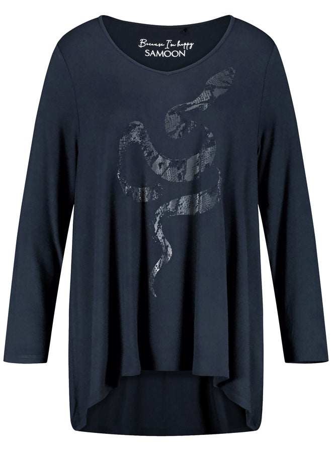 Samoon Flared Long Sleeve T-Shirt  - Image 3