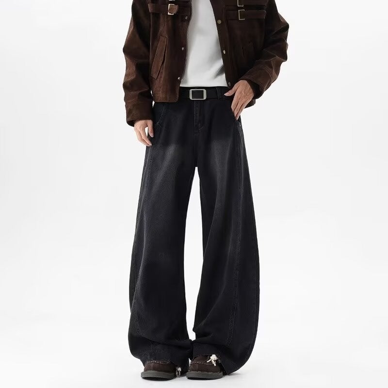 Unisex Classic Denim Jeans Loose Fit Daily Outdoor Wear - Image 4