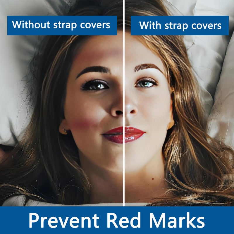 TUSIWIT 4 Pack CPAP Strap Covers,Strap Cushions Pads for Most Headgear Straps,More Comfortable and Prevent Face Marks - Image 3