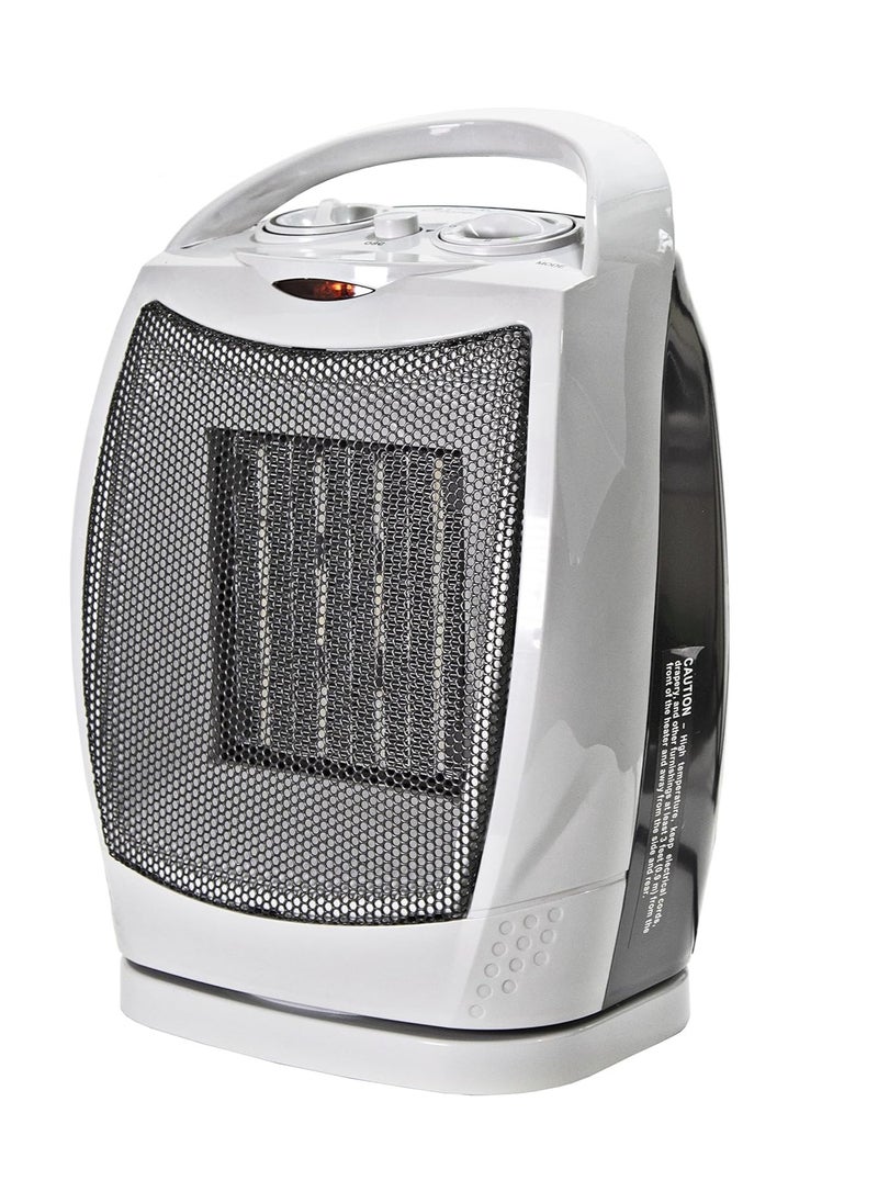 Generic Oscillating Indoor Space Heater, Portable, Ceramic, Electric, Energy-Efficient, Adjustable Thermostat, Tip-Over Switch, Overheat Protection, Ideal for Home, Bedroom, Office  - Image 1
