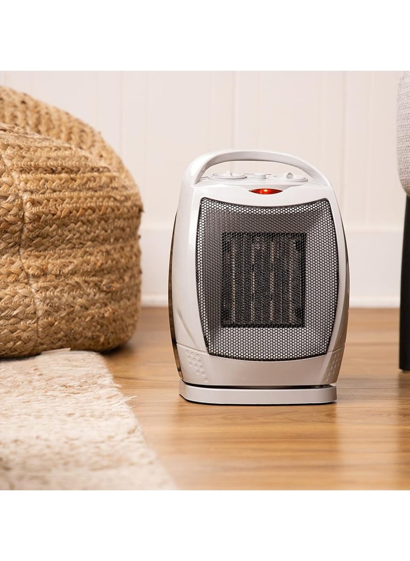 Generic Oscillating Indoor Space Heater, Portable, Ceramic, Electric, Energy-Efficient, Adjustable Thermostat, Tip-Over Switch, Overheat Protection, Ideal for Home, Bedroom, Office  - Image 3
