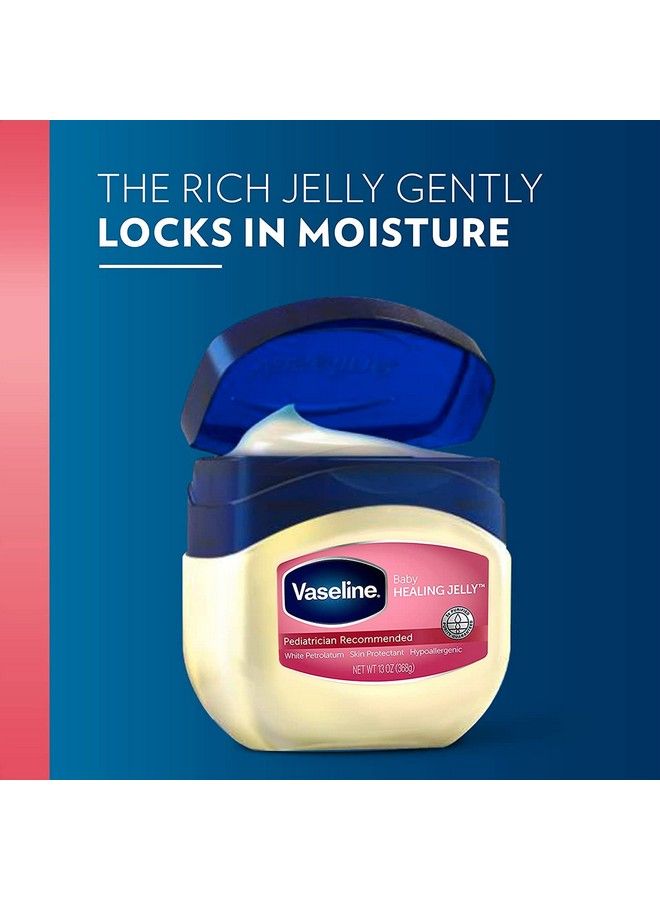 Vaseline هلام البترول النقي بنسبة 100% لحماية بشرة الأطفال، عبوة 13 أونصة تحتوي على 4 قطع - Image 5