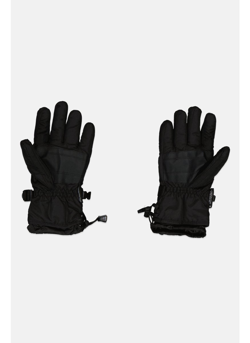 London Fog Women Brand Logo Gloves, Black  - Image 2