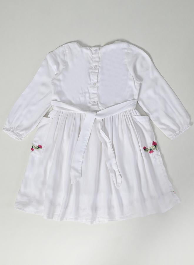 BELLA MODA Floral Embroidered Dress - Image 3