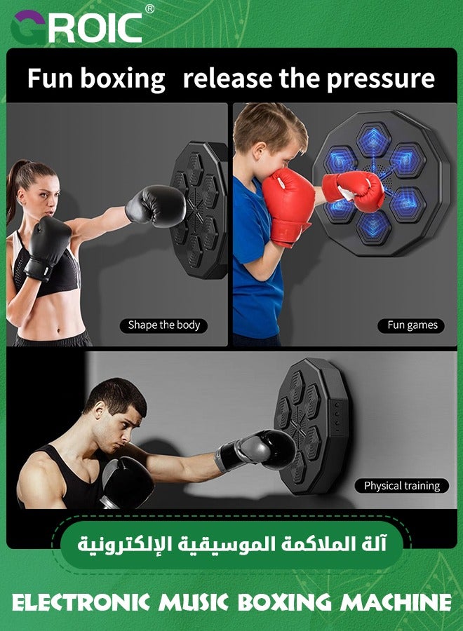 GROIC Electronic Music Boxing Machine with Boxing Gloves,Music Boxing Pads,Boxing Training Punching Equipment Wall Mounted,Electronic Boxing Target Training Punching Equipment for Home,Indoor and Gym - Image 5