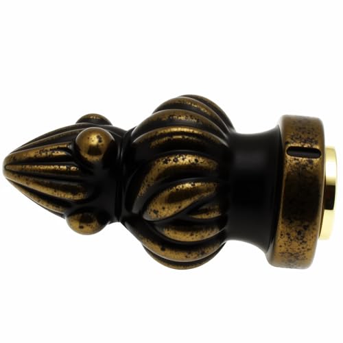 FDXGYH 1-3/8 inch High Brass Lamp Finial Metal Lamp Finial Cap Knob Lamp Decoration for Lamp Shade [ Bronze] - Image 3
