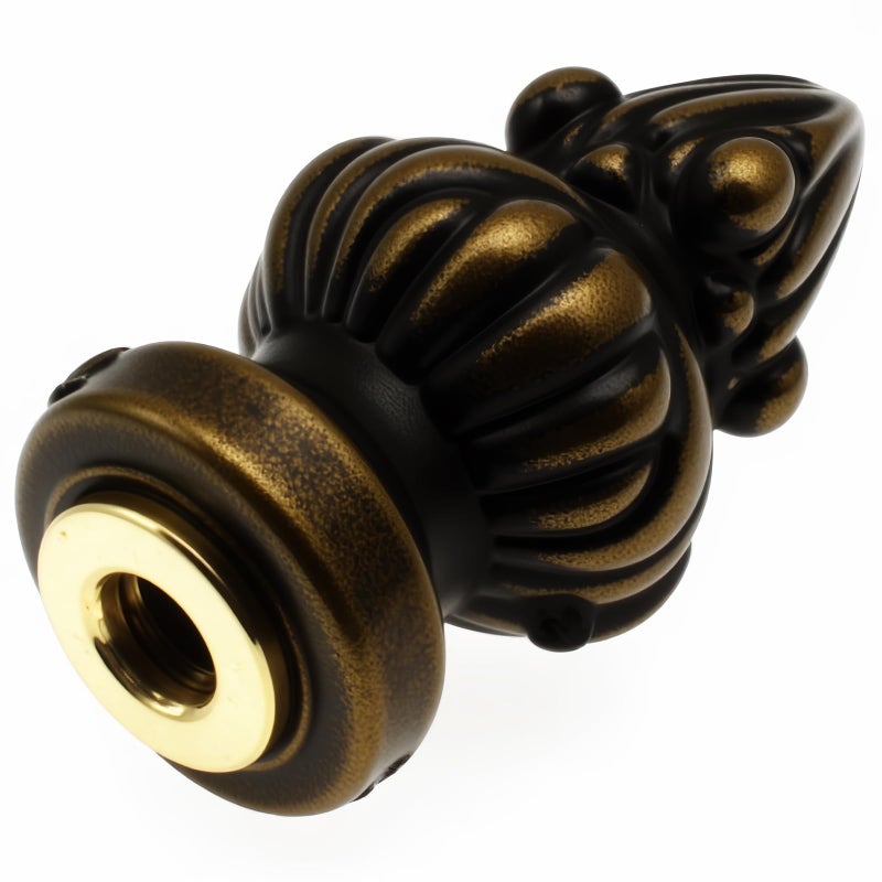 FDXGYH 1-3/8 inch High Brass Lamp Finial Metal Lamp Finial Cap Knob Lamp Decoration for Lamp Shade [ Bronze] - Image 5