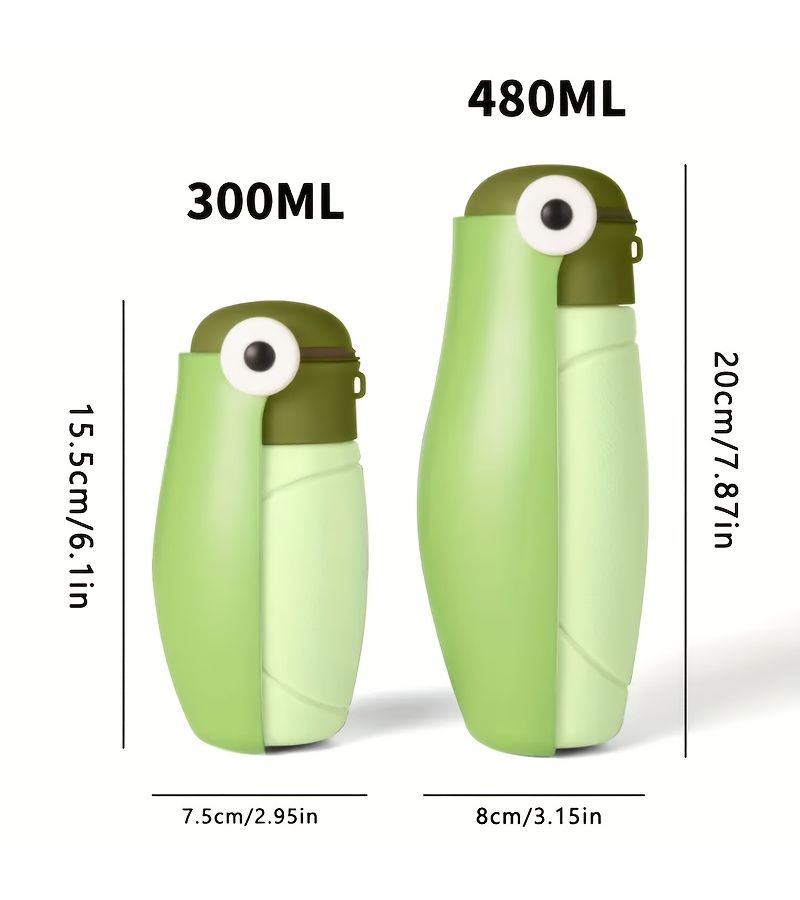 Optimized English Product Title: White Large Portable Pet Water Bottle for Dogs, Cats, and Rabbits - Image 2