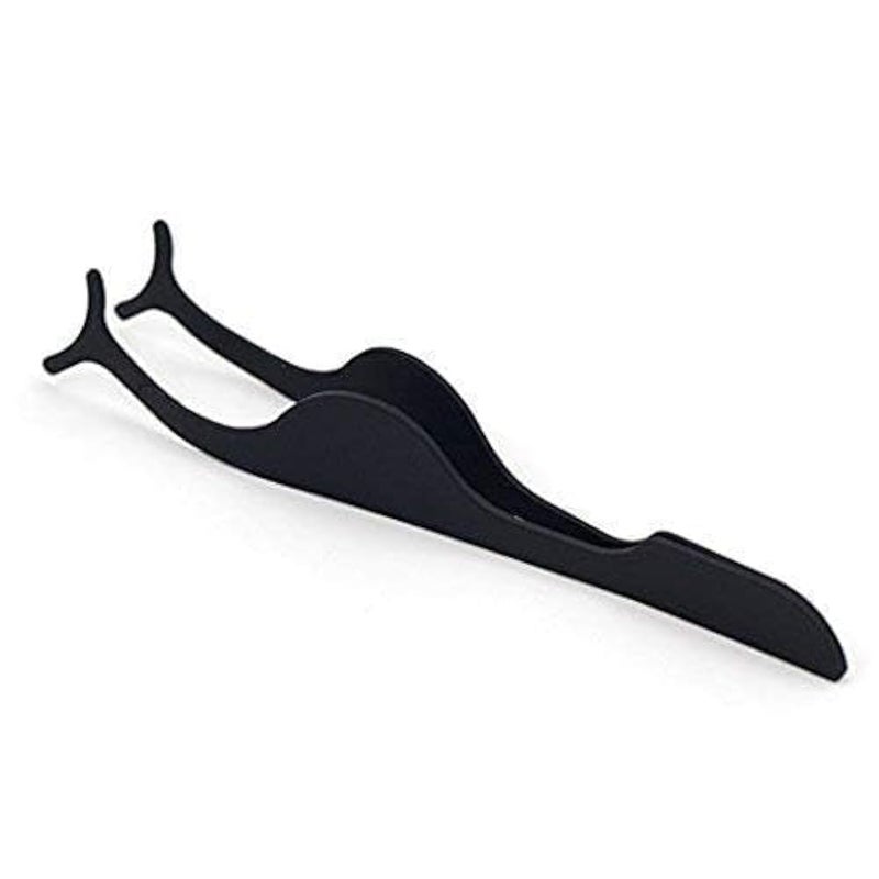 EIAKE False Eyelashes Applicator Tool Eyelash Extension Tweezers Remover Clip Tweezers Nipper (Black) - Image 4