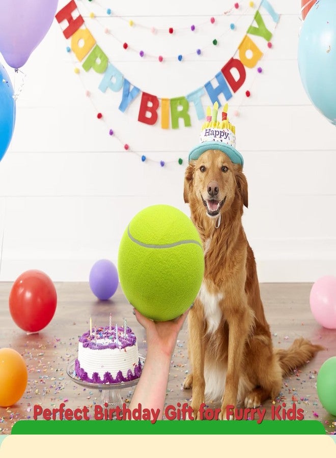 INSUM 9.5'' Giant Tennis Ball, Large Dog Toy Ball for Outdoor Play, Birthday for Large Dogs, Great for Exercise/Workouts (Deflated, Come with Pump) - Image 3