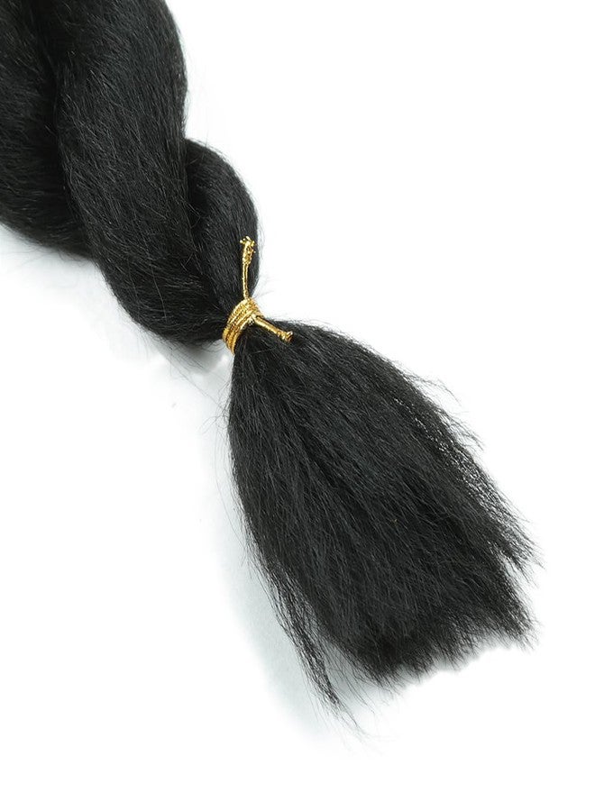 goodear Crochet Vixen Bundles 26 inch Kinky Straight Crochet Hair for Black Women 3 Packs Premium Synthetic Fibers Crochet Braids (1B, 26 inch) - Image 4
