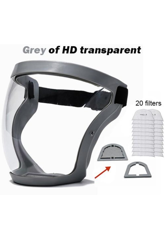 Dustproof Anti-fog Faceshield with Safety Glasses - Image 2