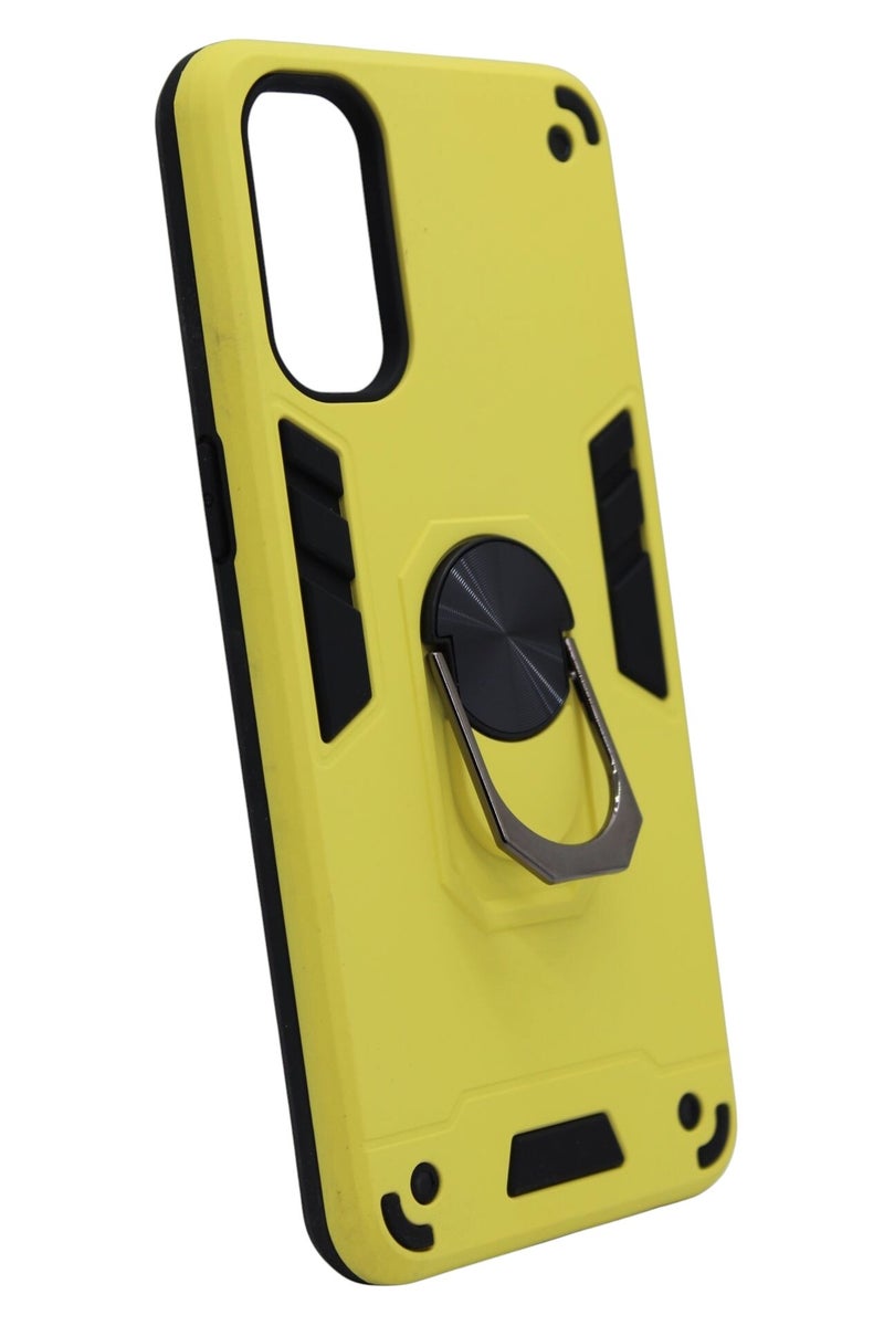 CFS C.F.S Plastic Back Cover With Holder For Oppo Reno 4 - Yellow - Image 3