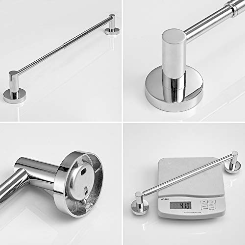 BESy Adjustable 15.9 to 28.6 Inch Single Bath Towel Bar Rack for Bathroom Accessories SUS304 Stainless Steel Towel Holder, Wall Mount with Screws Hand Towel Bar Rod Hotel Style, Polished Chrome - Image 4