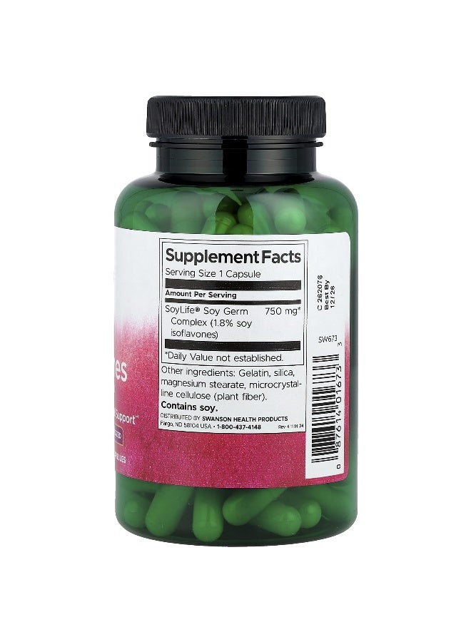 Swanson, Soy Isoflavones, 750 mg, 120 Capsules - Image 2