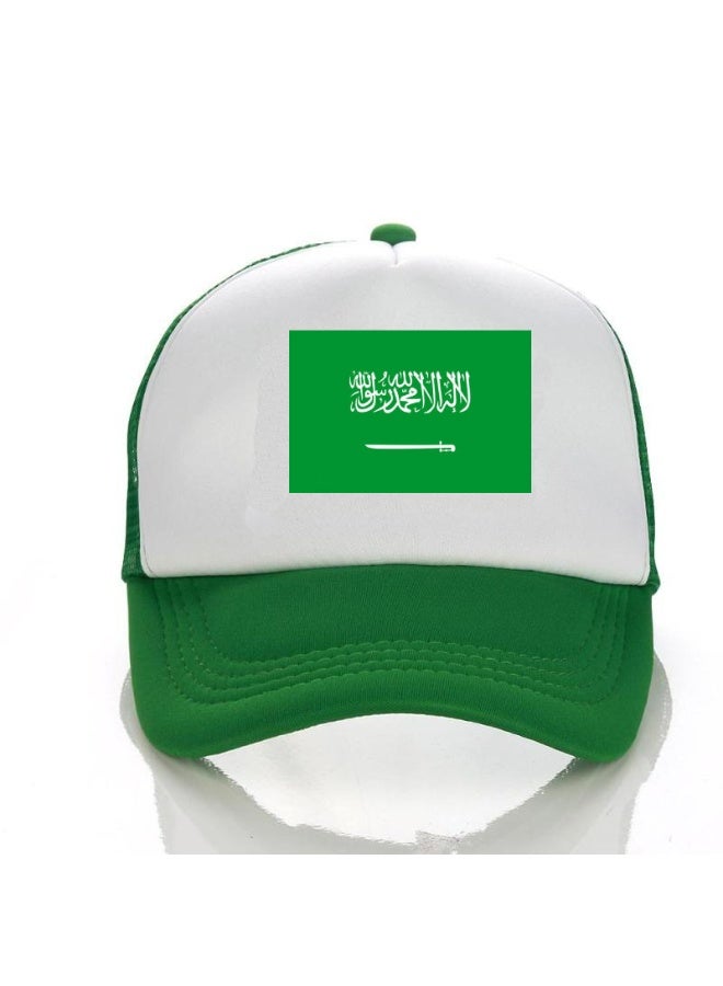 Saudi Arabia Flag Baseball Cap Adjustable Sun Hat for Men and Women - Image 1