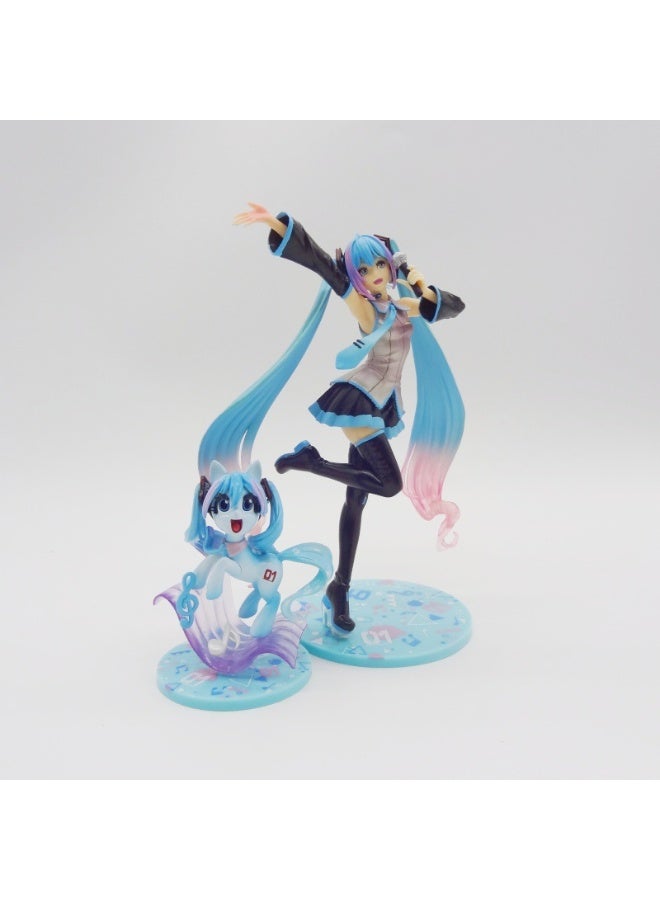 عام هاتسون ميكو سطح المكتب الديكور شخصية نموذج جمع الديكور اللعب هدايا للعائلة والأصدقاء - Image 1