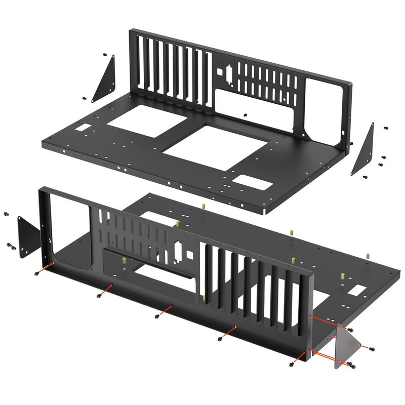 JOYJOM Open Air PC Case, PC Test Bench PC Case, ATX Open Frame Computer Case, DIY PC Rack for ATX MATX ITX Motherboards - Image 5