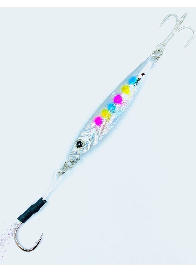 oakura Clown Silver Fang Jig Of Weight 20G And 10 Mesmerizing Colors Light Weight Equipment For Epic Fishing Adventures  - Image 1