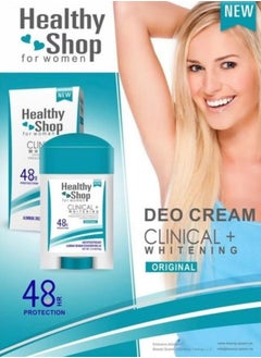 Healthy shop clinical Deodorant  – Whitening, Brightening, and 24-Hour Freshness, Alcohol-Free, 75g 