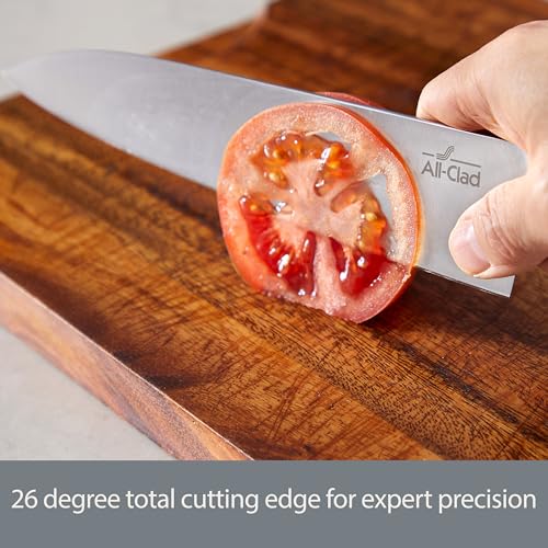 All-Clad Forged German Stainless Steel Steak Knife Set 4 Piece, Fully Forged, Expert Precision, Home Kitchen Knife Set, Knife Block Set, Kitchen Knives, Cookware Utensil, Cook Tool, Ultra Sharp - Image 4