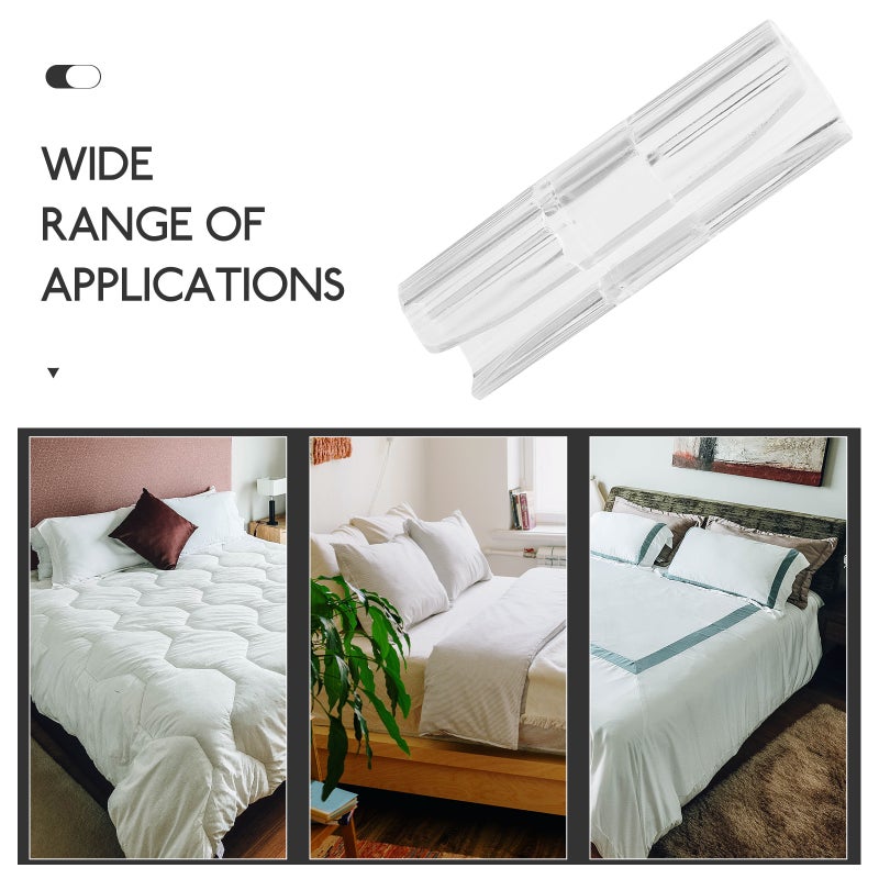 Bedsheet Clips Straps, Prevent Slipping and Wrinkling, Durable Plastic Design - Image 3