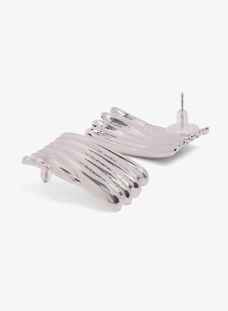 Ginger 2PK Chunky Gold Statement Earrings - Image 4