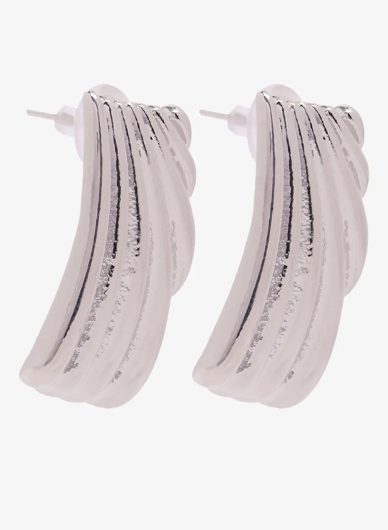 جينجر أقراط ذهبية سميكة جريئة عبوة من قطعتين