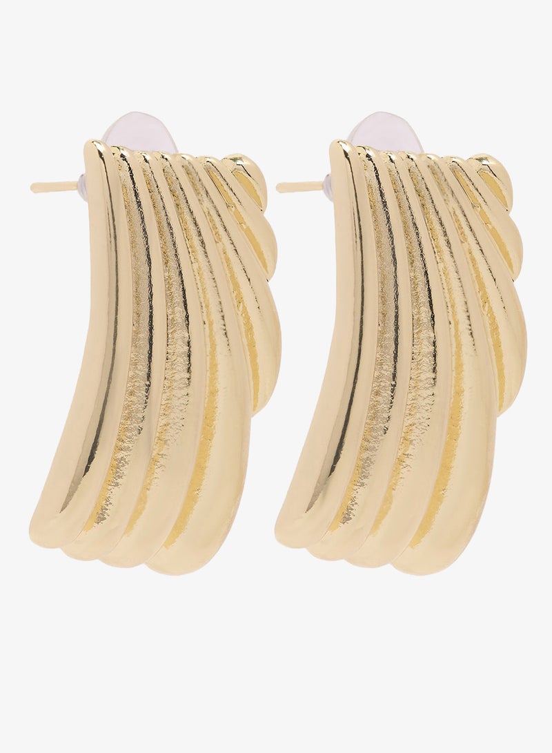 Ginger 2PK Chunky Gold Statement Earrings - Image 1