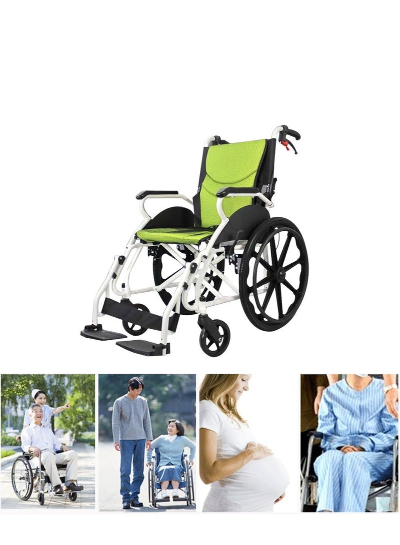 كروني كرسي متحرك قابل للطي مدفوع يدويًا 6012-20 مع مرحاض، نظام فرامل رباعي، كرسي متحرك قابل للطي متعدد الوظائف، هيكل من سبائك الألومنيوم عالي الجودة، عجلات نايلون أمامية مقاس 6 بوصات، عجلات خلفية مصبوبة بالحقن مقاس 20 بوصة، وسادة أكسفورد مزدوجة الطبقات قابلة للإزالة، فرامل مزدوجة ذاتية القفل، مساند أذرع من البولي يوريثان، دواسات قدم ABS، سعة وزن 100 كجم، خفيف الوزن (10.5 كجم)، صغير الحجم لسهولة التخزين (حجم العبوة: 78.52869 سم)، مناسب للتنقل المريح والراحة للاستخدام اليومي. - Image 3