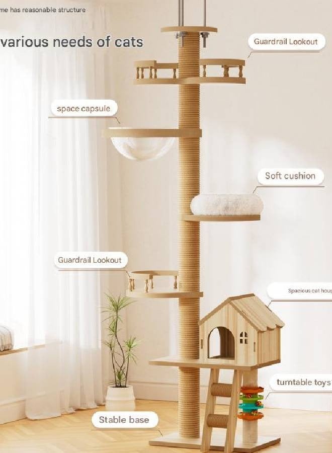 كيكي شجرة قطط فائقة الارتفاع لتجربة تسلق وجثم مثالية - Image 4