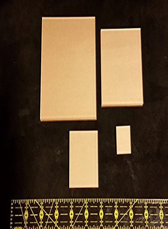 LaserThing Itajime Shibori Square Templates 4", 3", 2", 1" - 8 Piece Set - Image 1