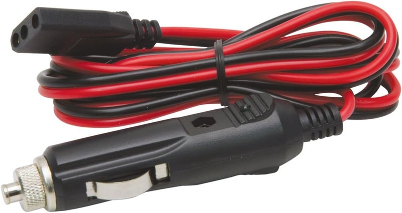 RoadPro RPPS-220 Platinum Series 12V 3-Pin Plug Fused Replacement CB Power Cord, Black and Red - Image 1