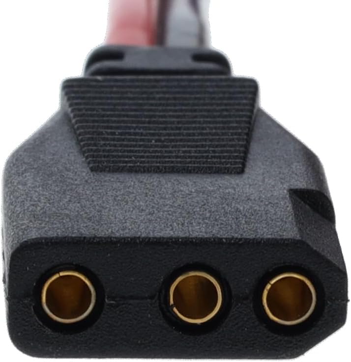 RoadPro RPPS-220 Platinum Series 12V 3-Pin Plug Fused Replacement CB Power Cord, Black and Red - Image 2