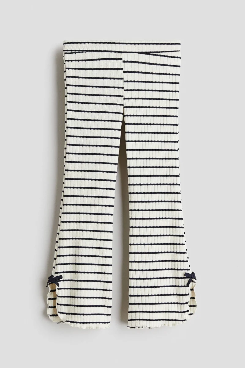 H&M Rib-knit flared leggings