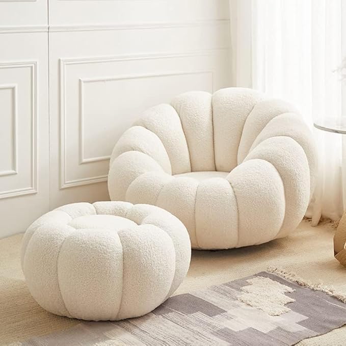 Luxury Luxe White Lamb Fleece Sofa Set - Image 5