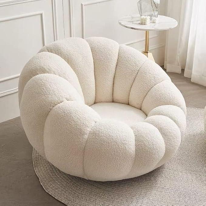Luxury Luxe White Lamb Fleece Sofa Set - Image 4
