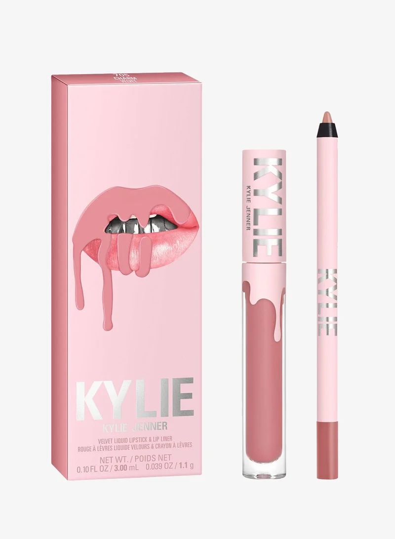 كايلي كوزماتيكس طقم شفاه مخملي 2 قطعة عادي 705 تشارم فيلفت