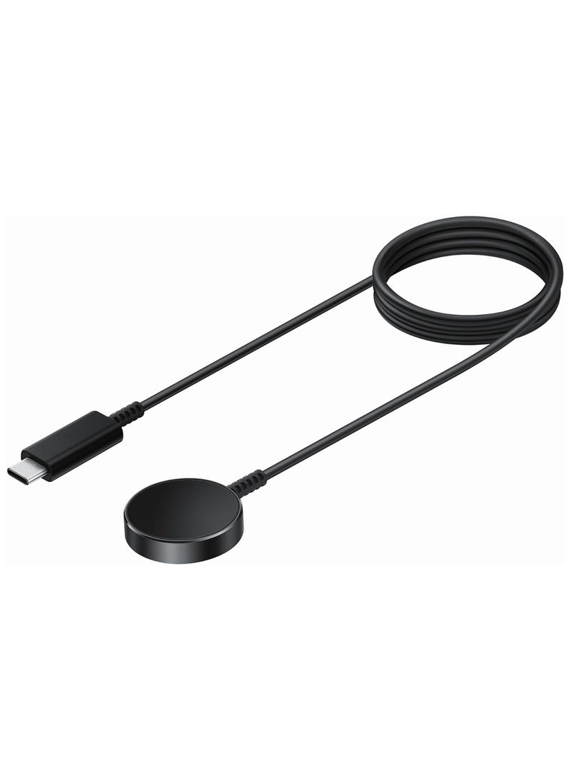 CATANES Fast Wireless Charger for Samsung Galaxy Watch 8/7/6/5/4/Active Charger Fast Charging Cable Data Cradle Dock Magnetic Wireless Charger for Samsung Watch 7/6/5/4/Active Series Black - Image 5