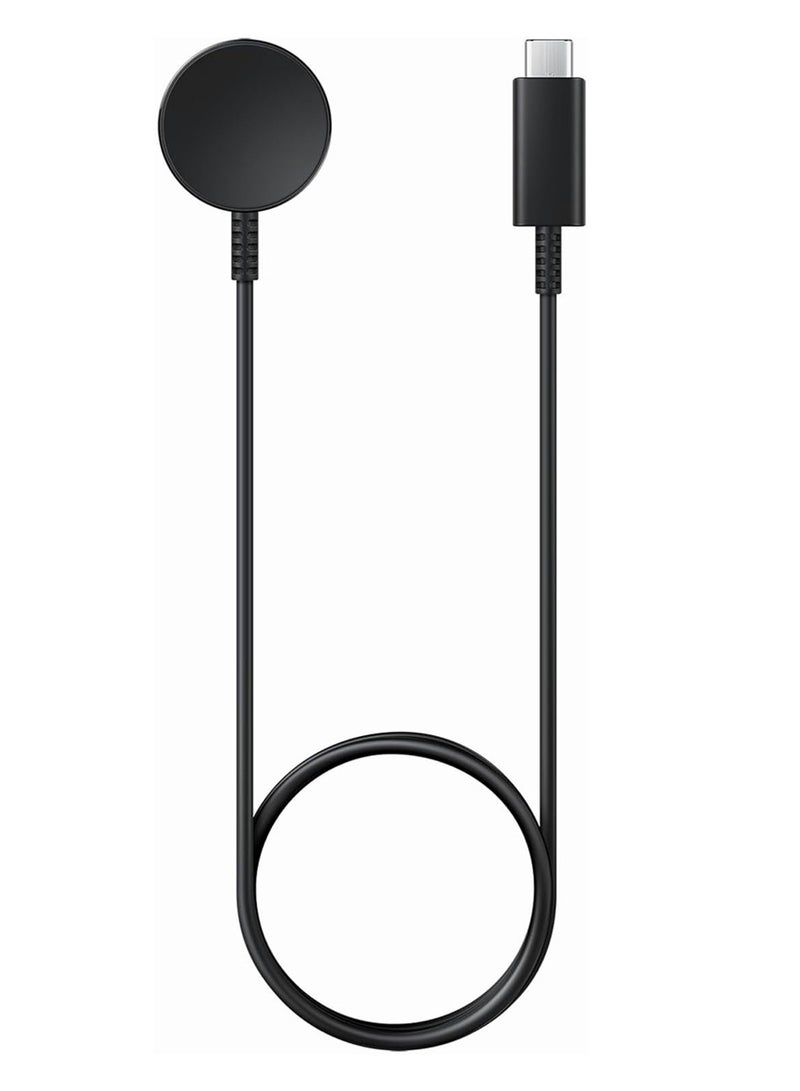 CATANES Fast Wireless Charger for Samsung Galaxy Watch 8/7/6/5/4/Active Charger Fast Charging Cable Data Cradle Dock Magnetic Wireless Charger for Samsung Watch 7/6/5/4/Active Series Black - Image 1