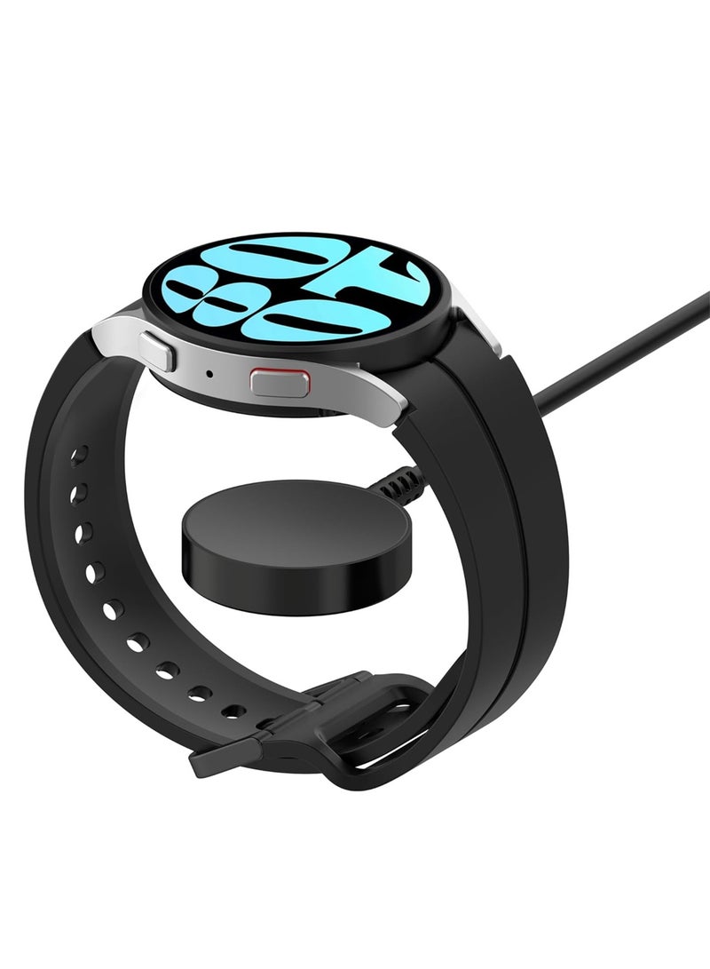 CATANES Fast Wireless Charger for Samsung Galaxy Watch 8/7/6/5/4/Active Charger Fast Charging Cable Data Cradle Dock Magnetic Wireless Charger for Samsung Watch 7/6/5/4/Active Series Black - Image 3