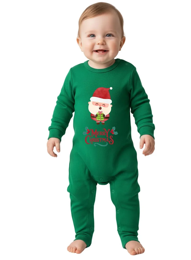 babyqlo Merry Christmas Santa Gift Unisex Baby Romper